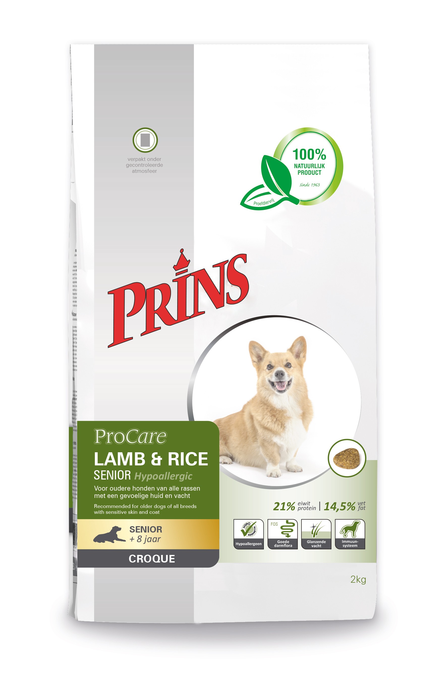 Prins ProCare Croque Lamm & Reis Senior Hypoallergic Hundefutter