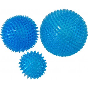 Schwimmender Ball mit Stacheln blau