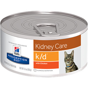 Hill's Prescription Diet K/D Kidney Care Nassfutter für Katzen mit Huhn 156g