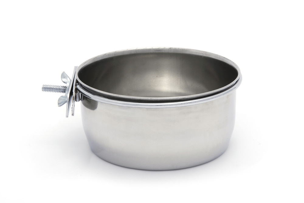 Futter-/ Trinknapf mit Flügelmutter 