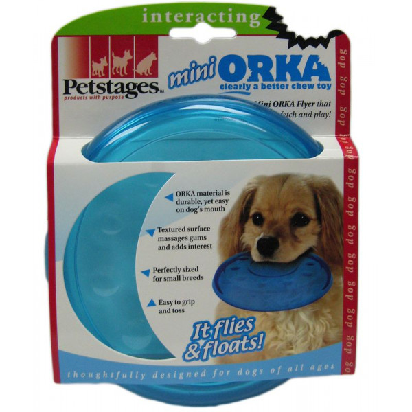 petstages mini orka flyer frisbee günstig online kaufen bei petstages orka mini flyer dog toy