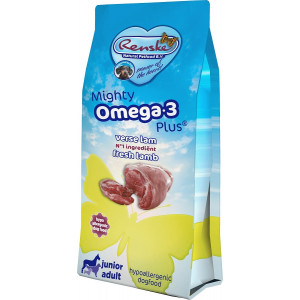 Renske Mighty Omega 3 Plus Junior Adult Lamm & Reis Hundefutter 3 kg