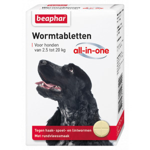 Beaphar Entwurmungsmittel All-in-One (2,5 – 20 kg) Hund 4 Tabletten