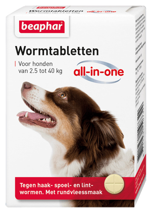Beaphar Entwurmungsmittel All-in-One (2,5 - 40 kg) Hund
