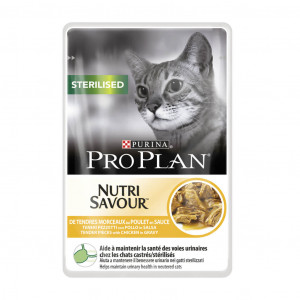 Pro Plan Sterilised Nutrisavour Huhn Katzen-Nassfutter 85 g