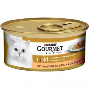 Gourmet Gold Brokjes in saus Kalkoen en Eend