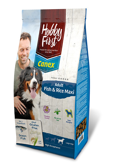 HobbyFirst Canex Adult Fish & Rice Maxi Hondenvoer