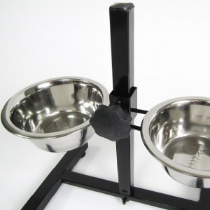 Voederstandaard Inclusief Bakken voor de hond