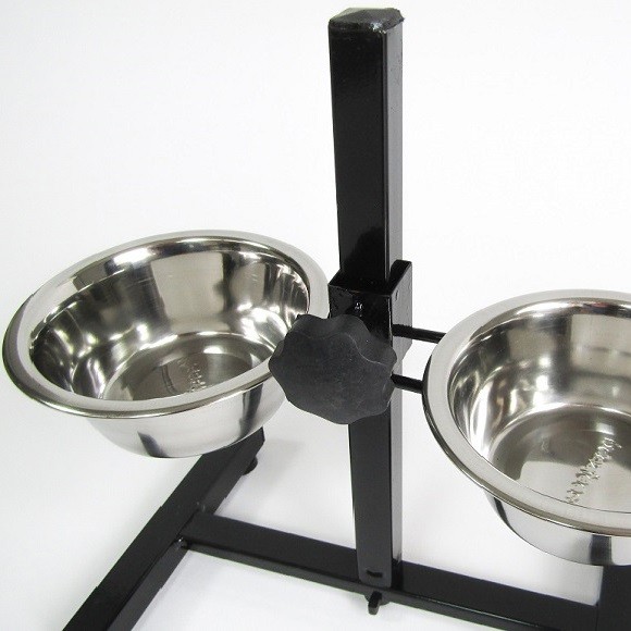 Voederstandaard Inclusief Bakken voor de hond