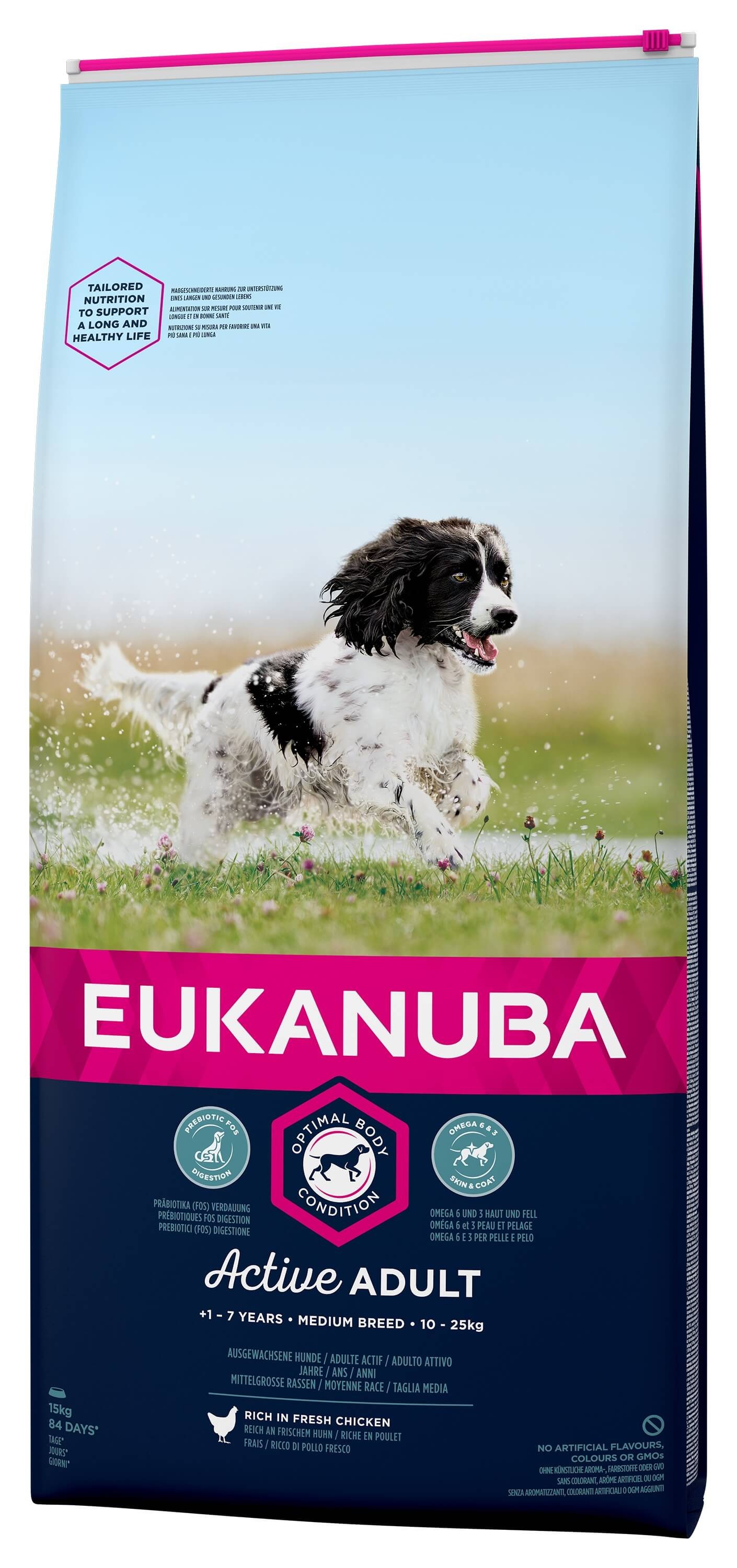 Eukanuba Active Adult Medium Breed kip hondenvoer