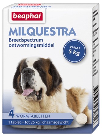 Beaphar Milquestra Ontwormingsmiddel hond (5-75 kg)