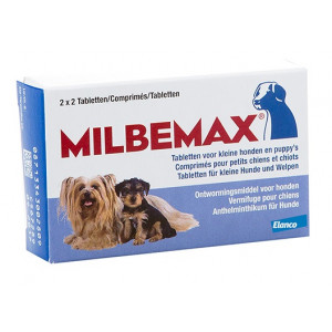 Milbemax Entwurmungstabletten für kleine Hunde und Welpen