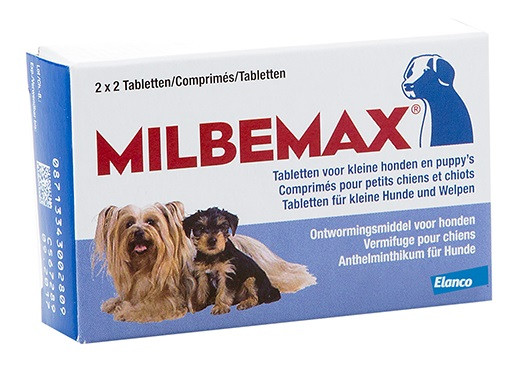 Milbemax Entwurmungstabletten für kleine Hunde und Welpen