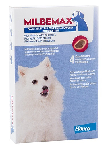 Milbemax Kautabletten für kleine Hunde und Welpen