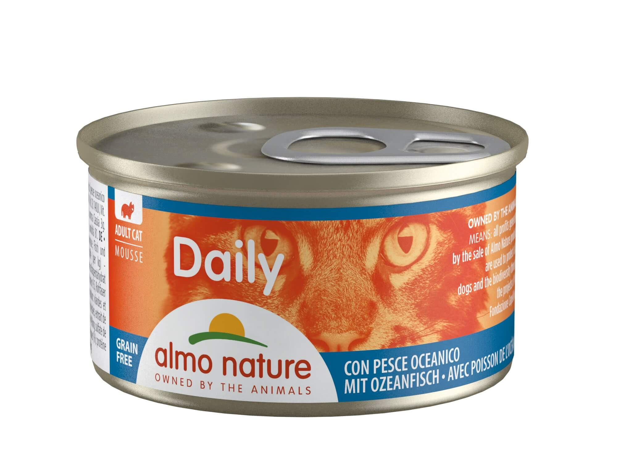 Almo Nature Daily Mousse mit Ozeanfisch Katzen-Nassfutter (85 g)