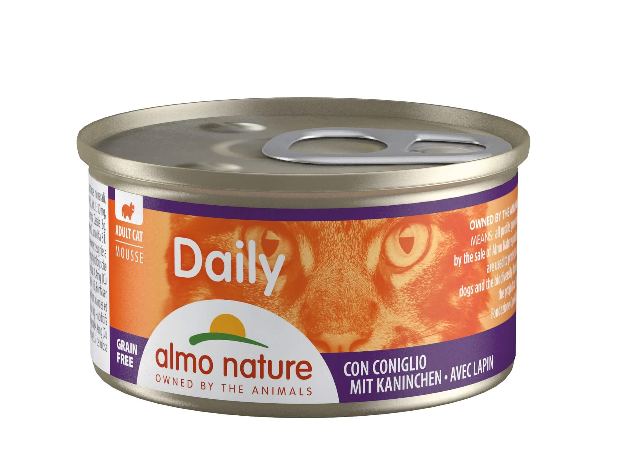 Almo Nature Daily Mousse mit Kaninchen Katzen-Nassfutter (85 g)