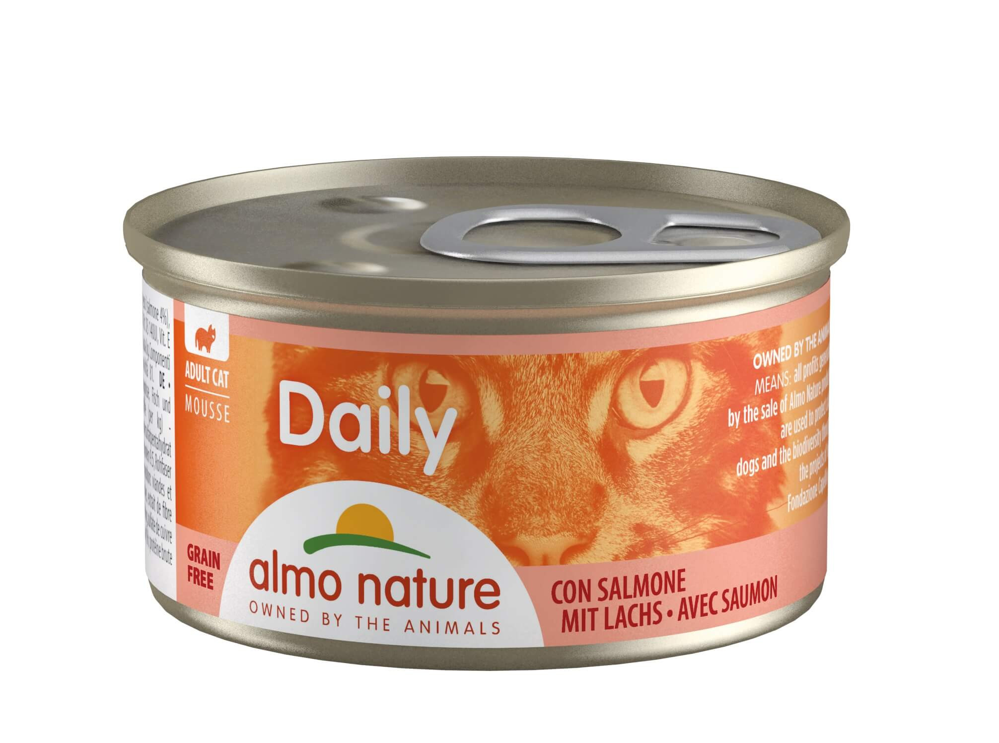 Almo Nature Daily Mousse mit Lachs Katzen-Nassfutter (85 g)