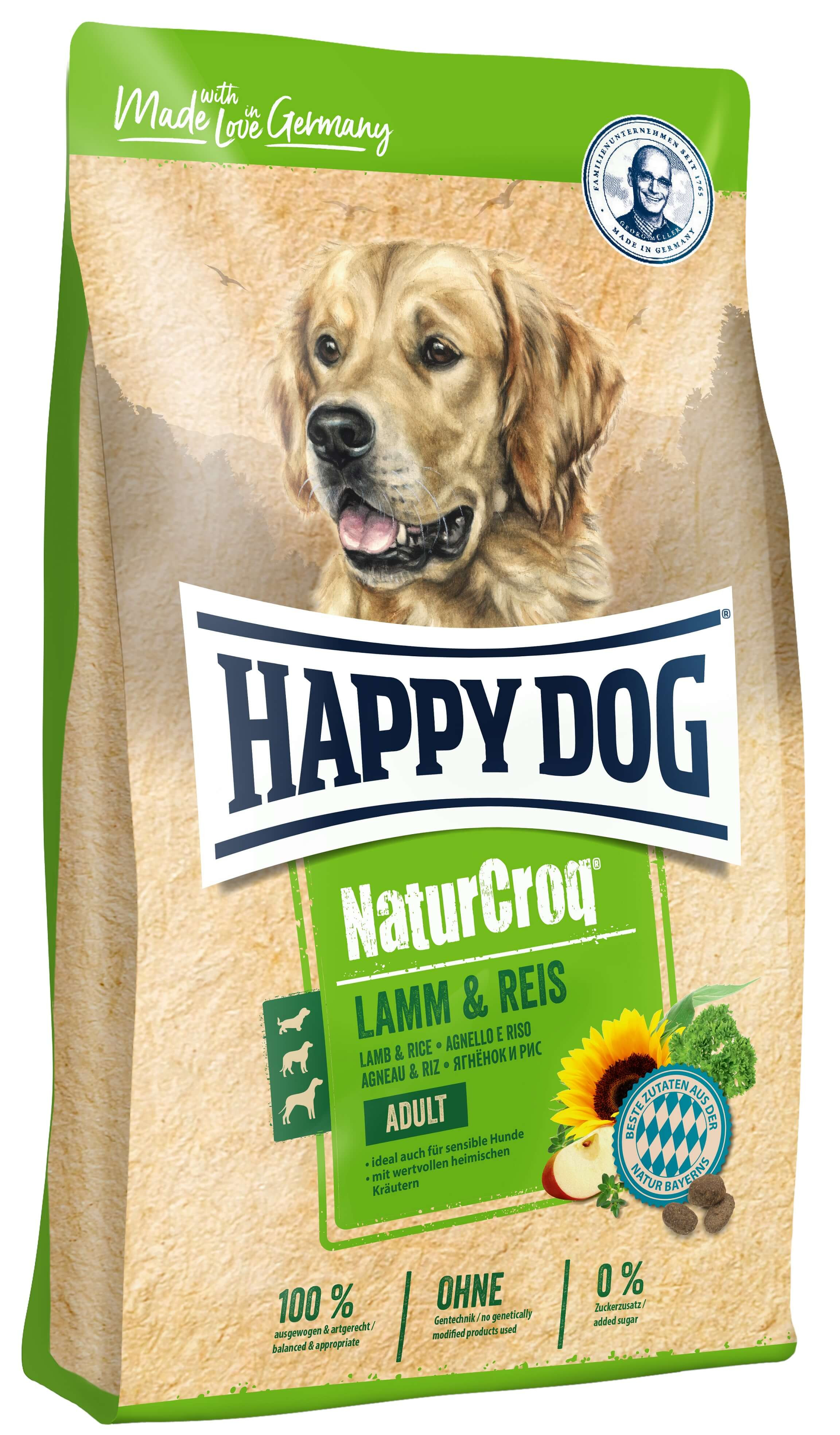 Happy Dog NaturCroq mit Lamm & Reis Hundefutter