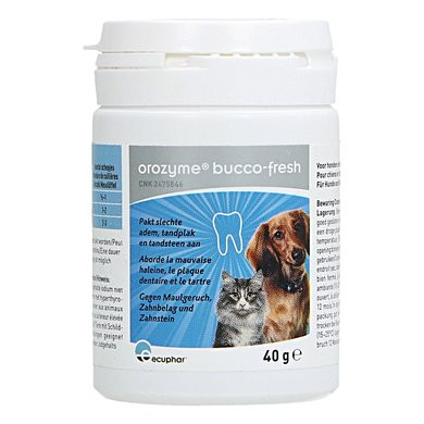 Orozyme Bucco-Fresh PlaqueOff voor hond en kat