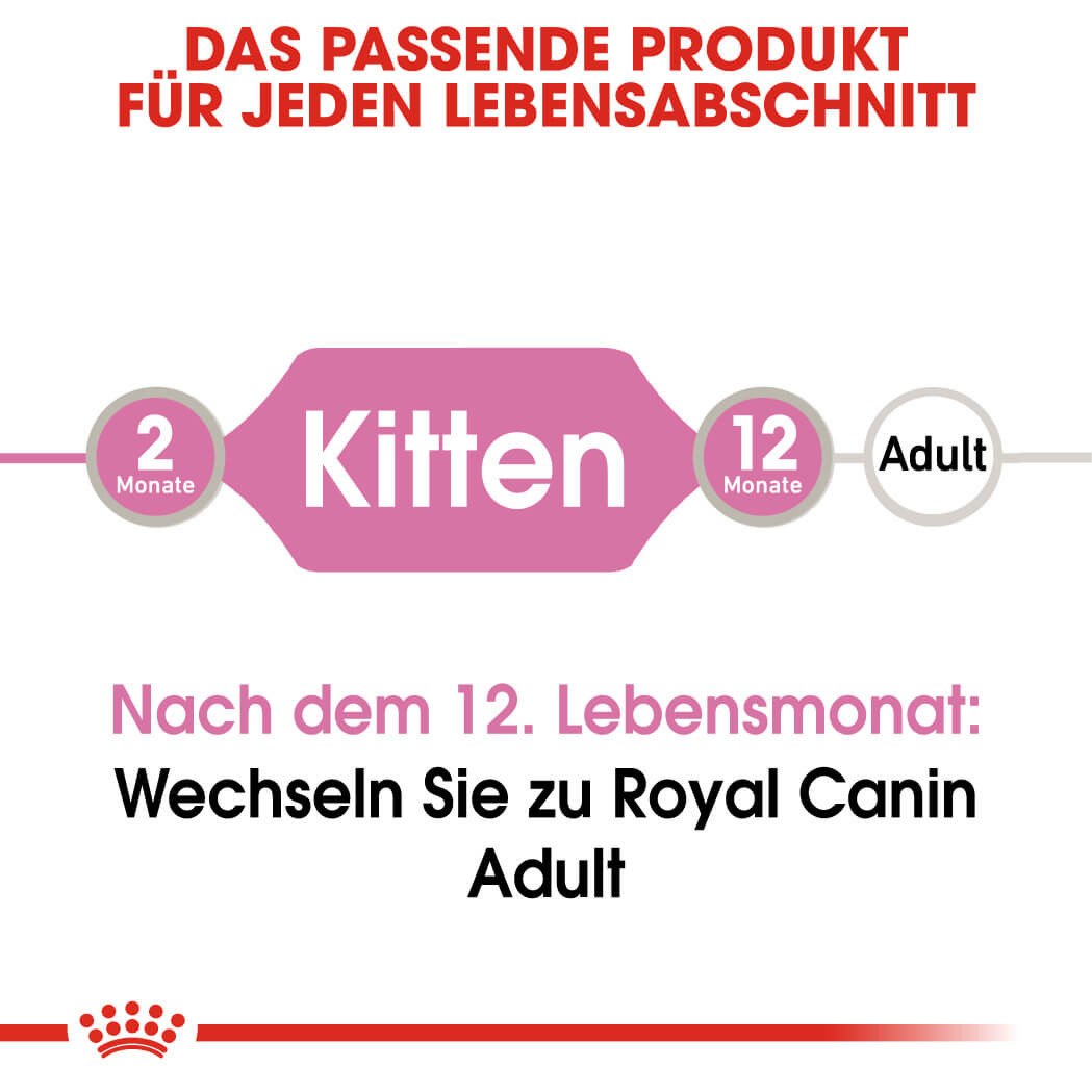 Royal Canin Kitten Katzen-Nassfutter in Soße (85 g)