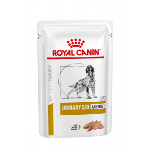 Royal Canin Veterinary Urinary S/O Ageing 7+ Hunde-Nassfutter 85g 2 Kartons (24 x 85 g)