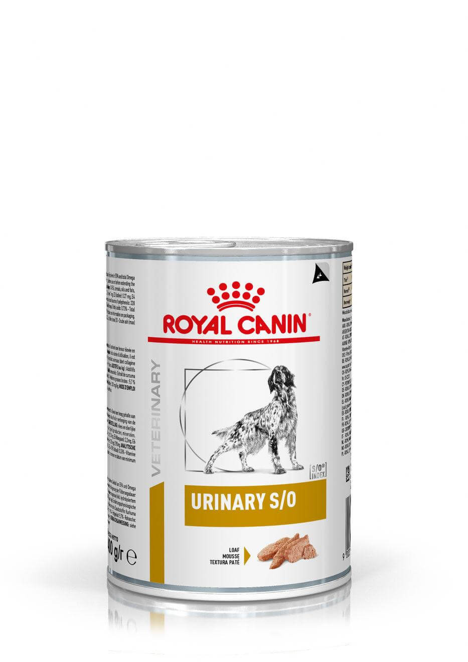 Bild von 4 Paletten (48 x 410 g) Royal Canin Veterinary Urinary S/O Loaf Hunde-Nassfutter