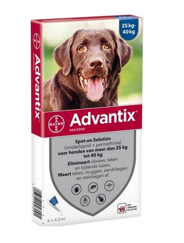 Advantix 400/2000 für Hunde von 25 bis 40 kg