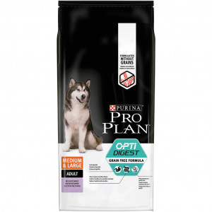 Pro Plan Adult Medium & Large Optidigest Grain Free Hundefutter 2 x 2,5 kg