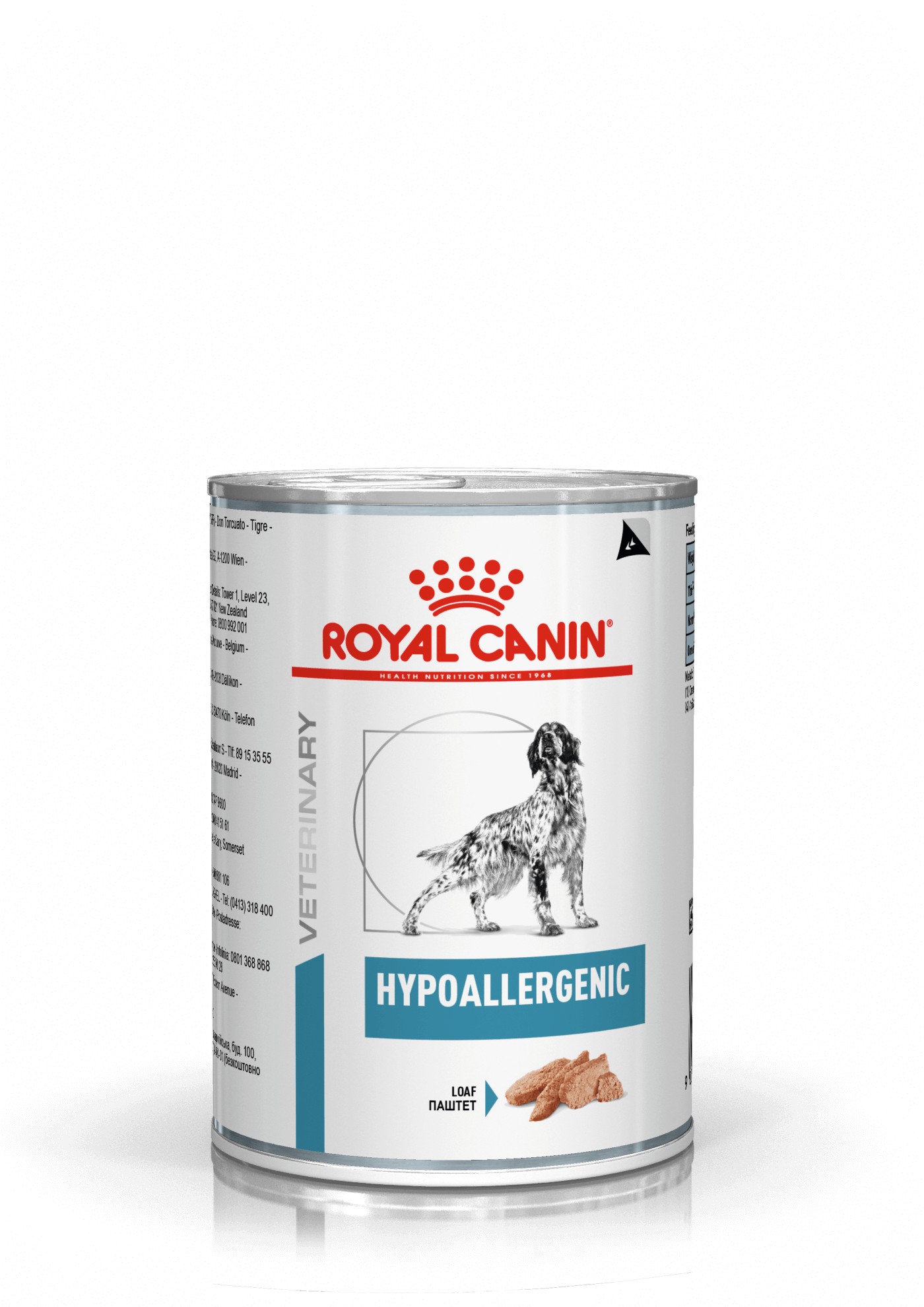 Bild von 4 Paletten (48 x 400 g) Royal Canin Veterinary Hypoallergenic Hunde-Nassfutter (400 g)