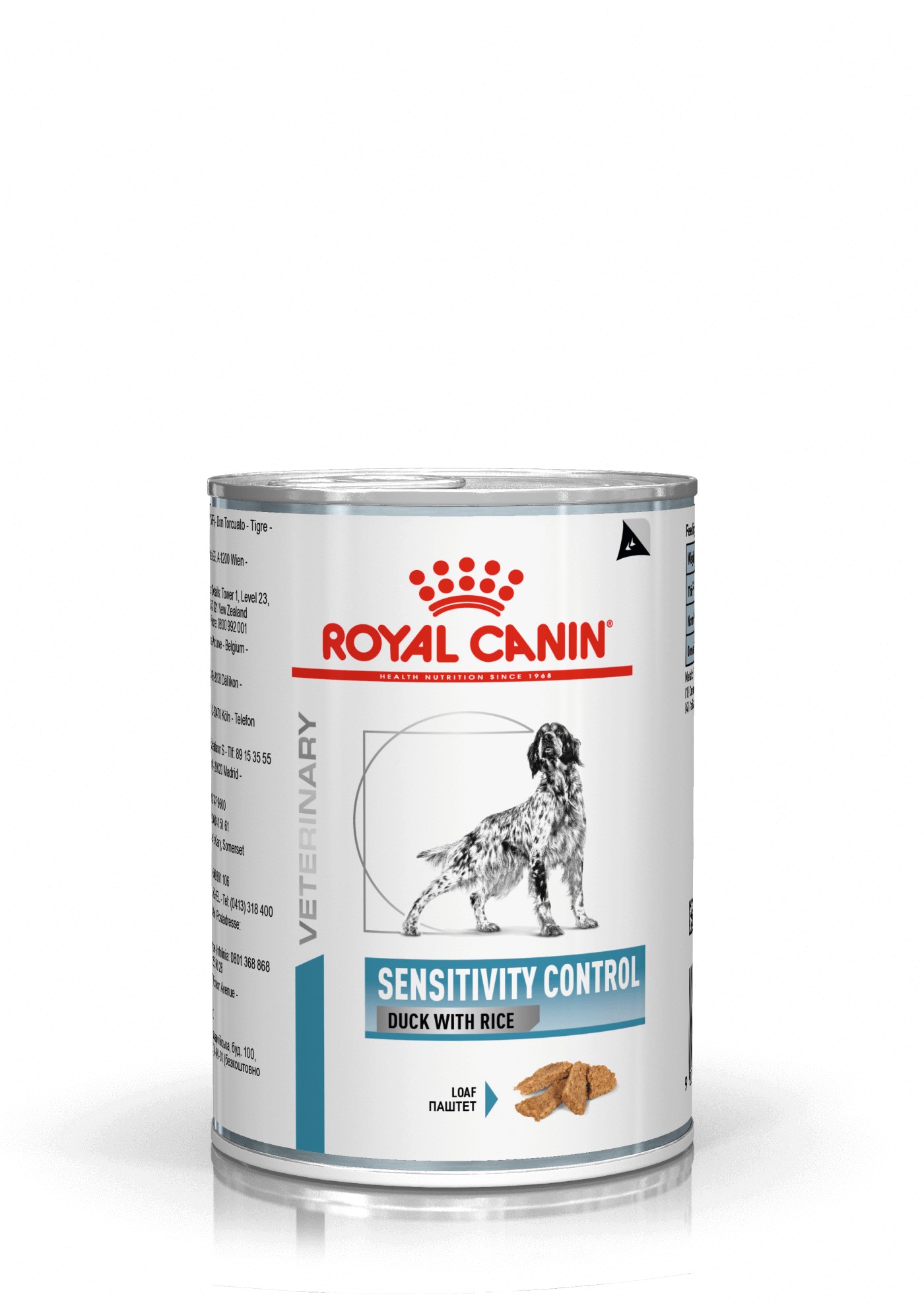 Bild von 4 Paletten (48 x 410 g) Royal Canin Veterinary Sensitivity Control Ente mit Reis Hunde-Nassfutter