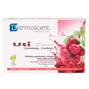 Dermoscent Uti-Zen Cranberry Tabletten voor hond en kat