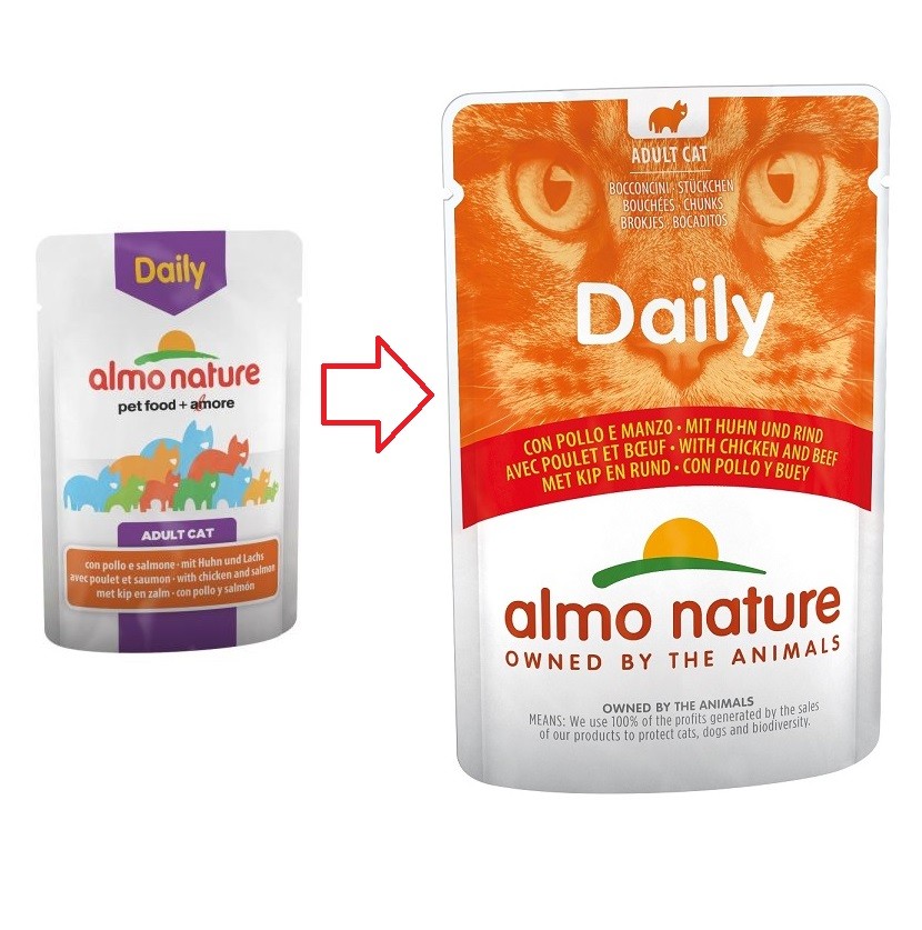 Almo Nature Daily Huhn & Rindfleisch 70 Gramm