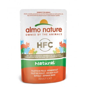 Almo Nature HFC Natural Hühnerfilet Katzen-Nassfutter (24 x 55 g) 48 x 55 g