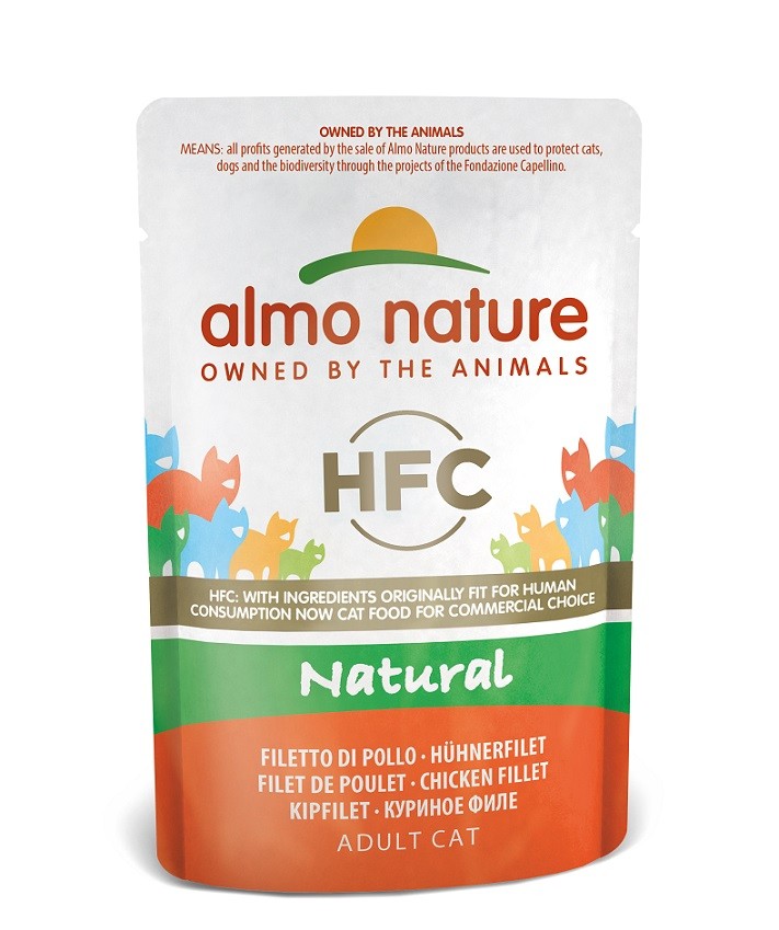 Almo Nature HFC Natural Hühnerfilet Katzen-Nassfutter (55 g)