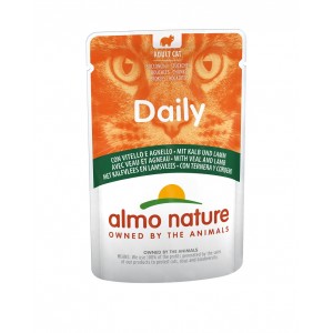 Almo Nature Daily mit Kalb & Lamm Katzen-Nassfutter (70 g) 30 x 70 g