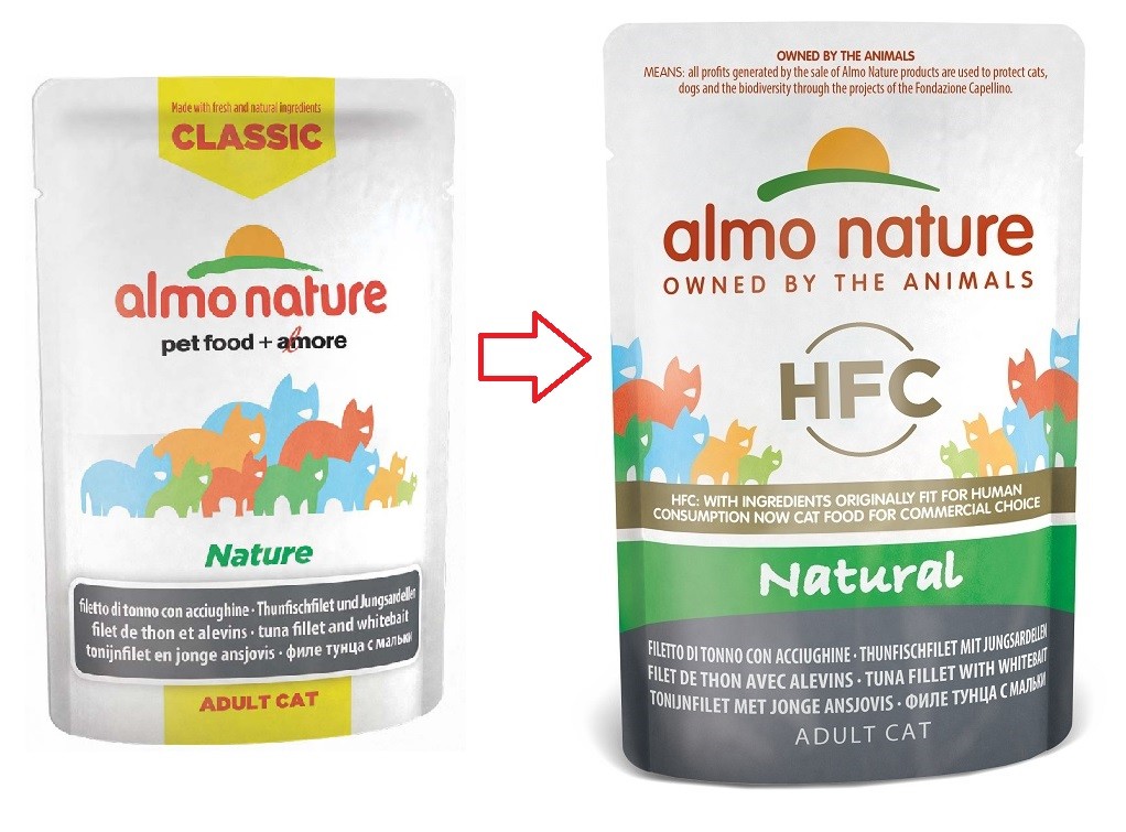 Almo Nature HFC Natural Thunfisch & junge Sardelle 55 Gramm