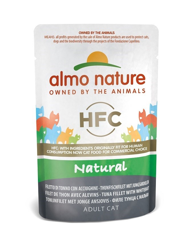Almo Nature HFC Natural Thunfisch mit Sardellen Katzen-Nassfutter (55 g)