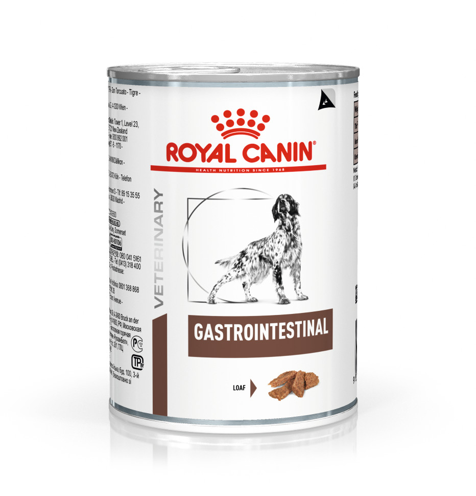 Bild von 4 Paletten (48 x 400 g) Royal Canin Veterinary Gastrointestinal Hunde-Nassfutter