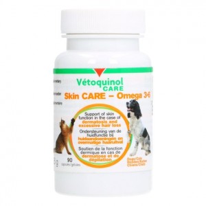 Vétoquinol Care Skin Care Omega 3-6 für Hund und Katze 2 x 90 Tabletten