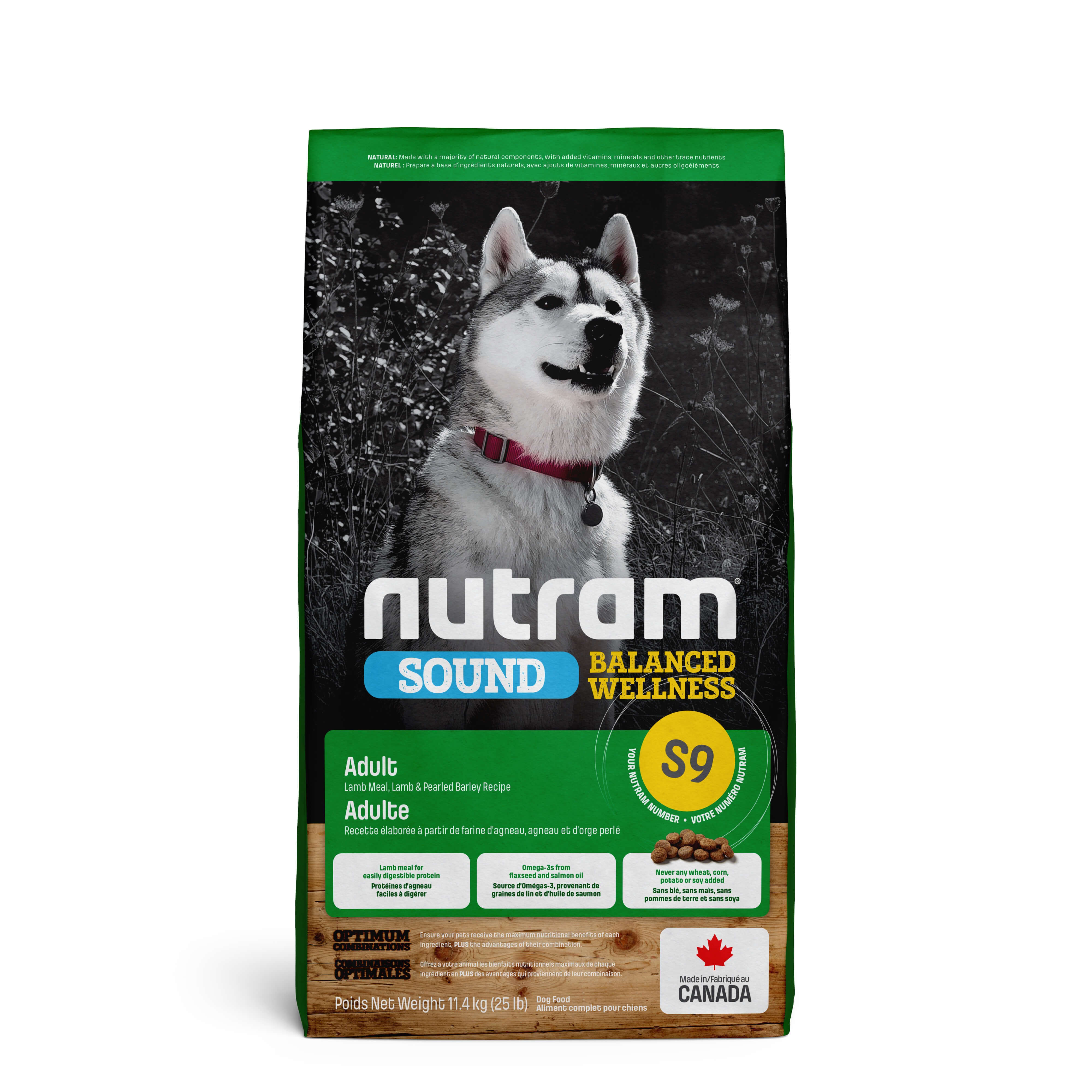 Nutram Sound Balanced Wellness Adult Lam S9 Hundefutter