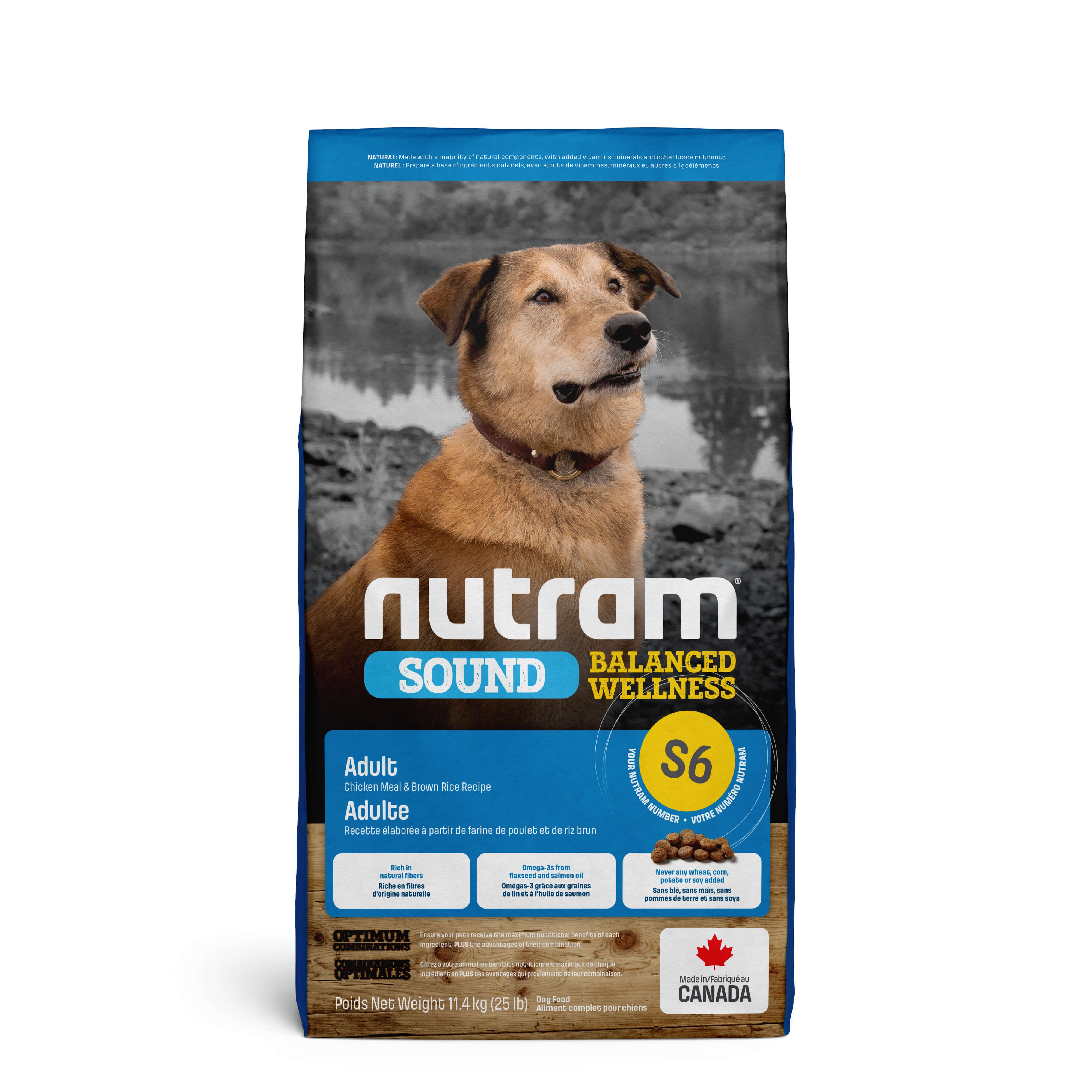 Nutram Sound Balanced Wellness Adult S6 Hundefutter
