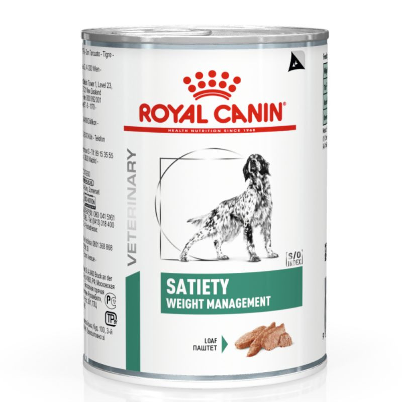 Bild von 4 Paletten (48 x 410 g) Royal Canin Veterinary Satiety Weight Management Hunde-Nassfutter