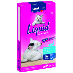 Vitakraft Liquid Snacks mit Ente Katzensnack (6 x 15g) Ente – pro 11