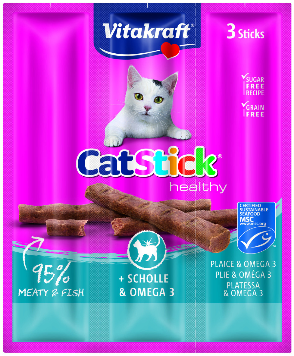 Vitakraft Catstick Healthy Scholle & Omega-3 Katzensnack