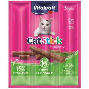 Vitakraft Catstick Healthy Huhn & Katzengras Katzensnack