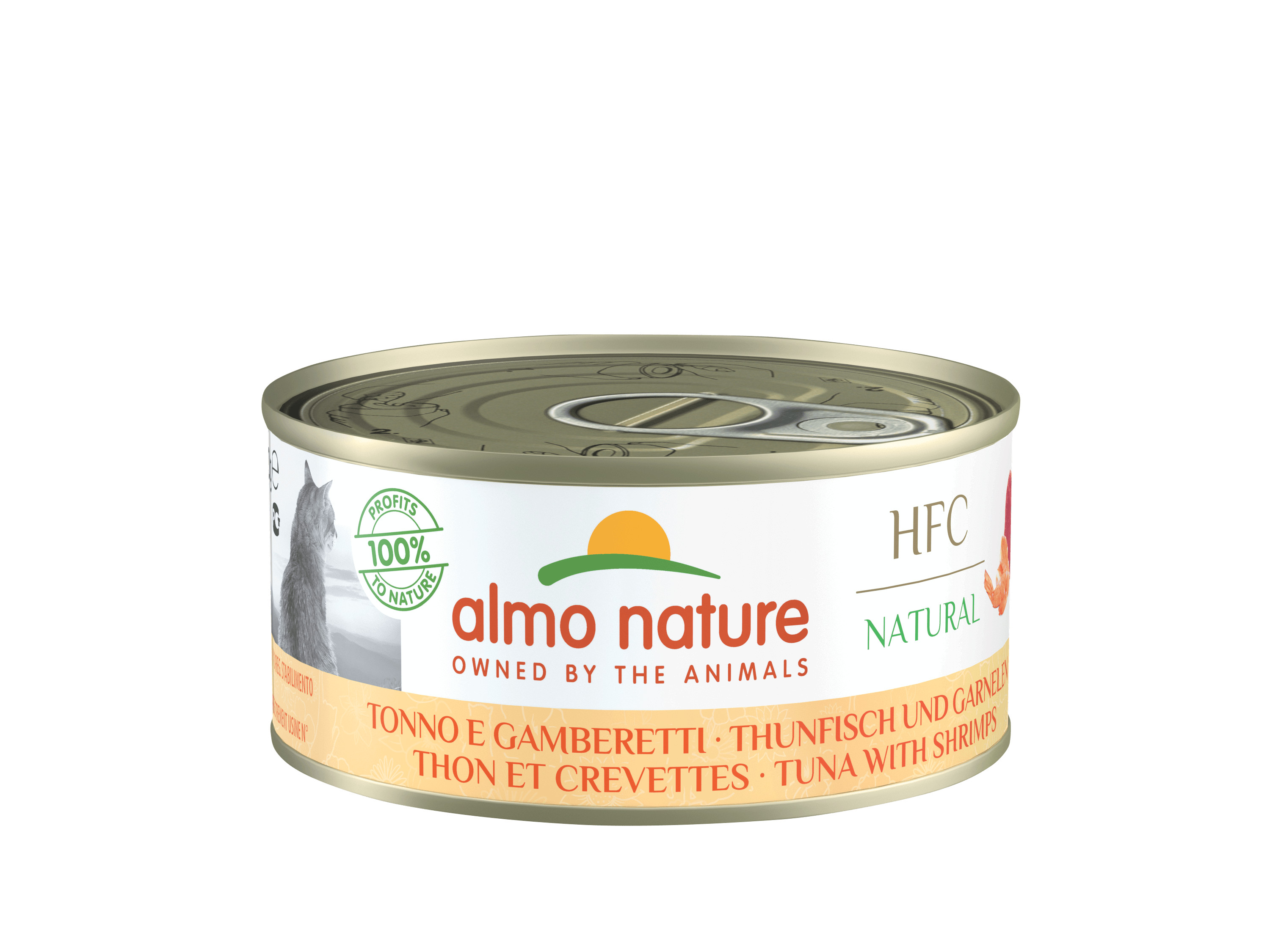 Almo Nature HFC Natural Thunfisch und Garnelen Katzenfuttter (150 g)