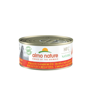 Almo Nature HFC Natural Huhn mit Garnelen Katzen-Nassfutter (150 g)