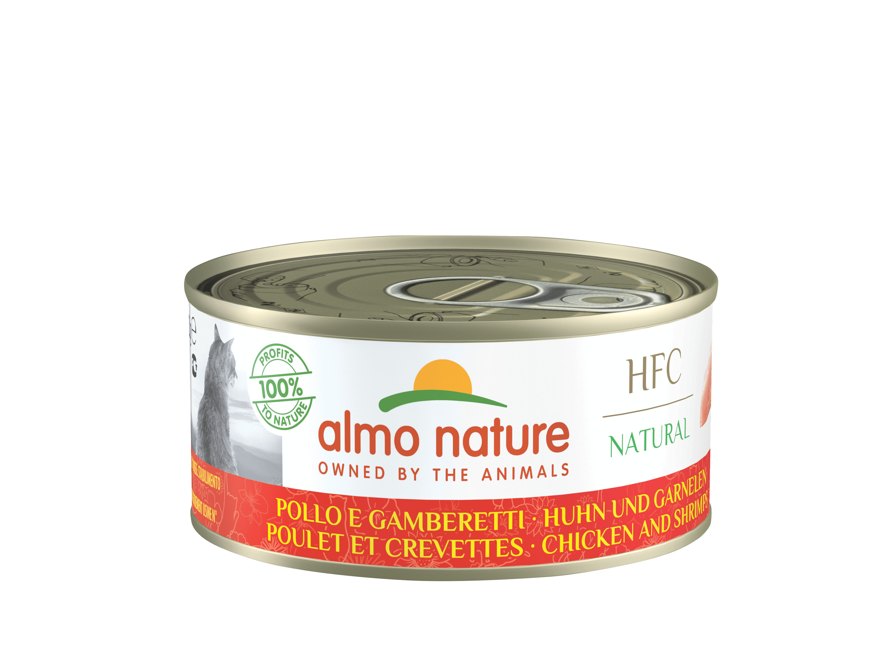 Almo Nature HFC Natural Huhn mit Garnelen Katzen-Nassfutter (150 g)
