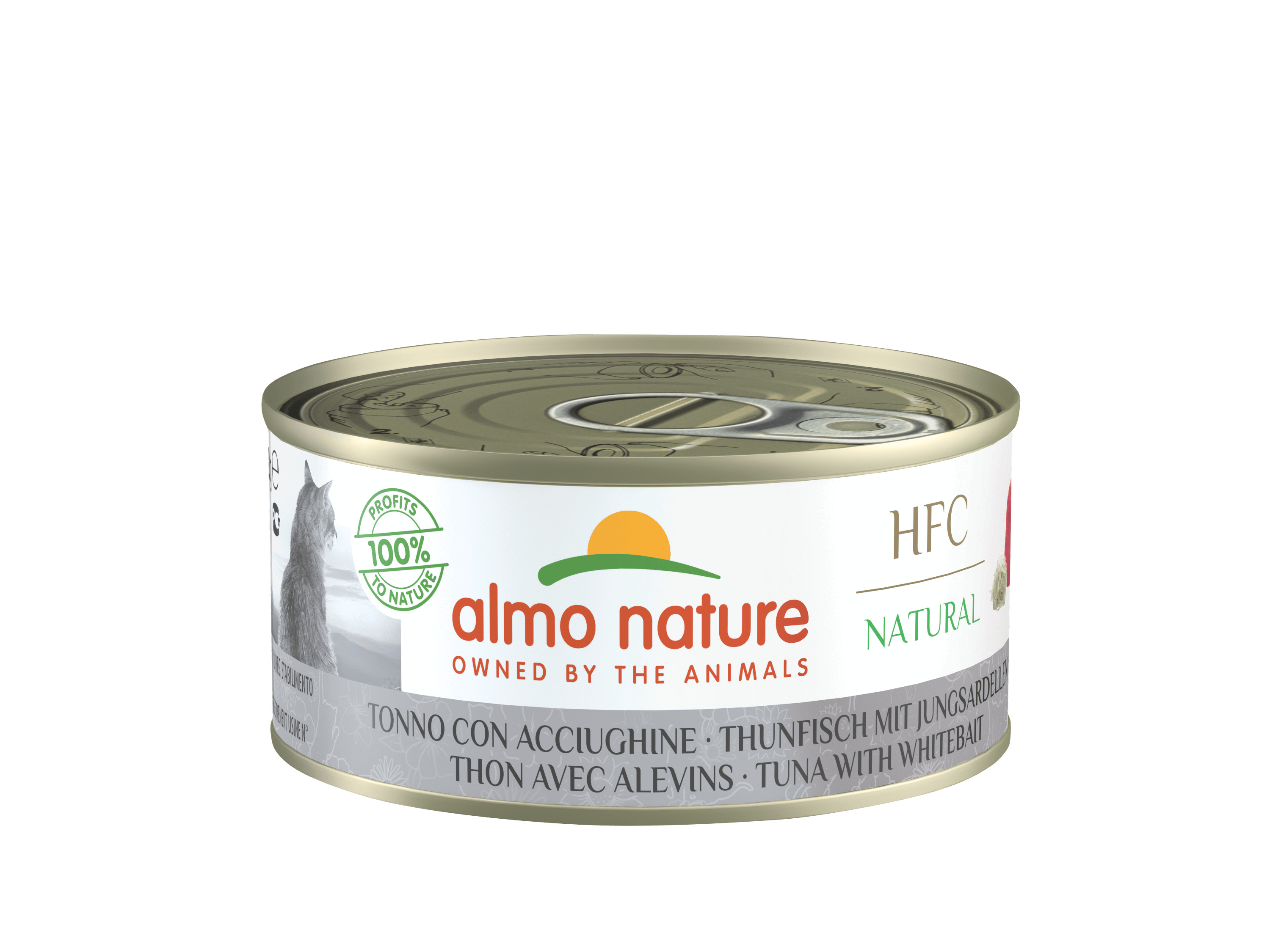 Almo Nature HFC Natural Thunfisch mit Sardellen Katzen-Nassfutter (150 g)