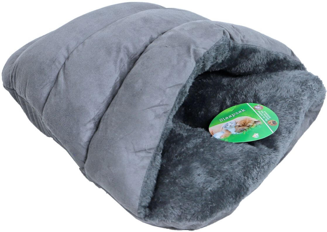 Slaapzak voor de kat en kleine hond 45cm grijs